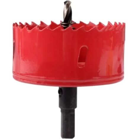 Scie Cloche Bi-Métal 80mm, Scie Trèpan Pour Fer, Alm, Bois, Cloison Sèche, Tuyau, Plastique, Panneau De Fibres De