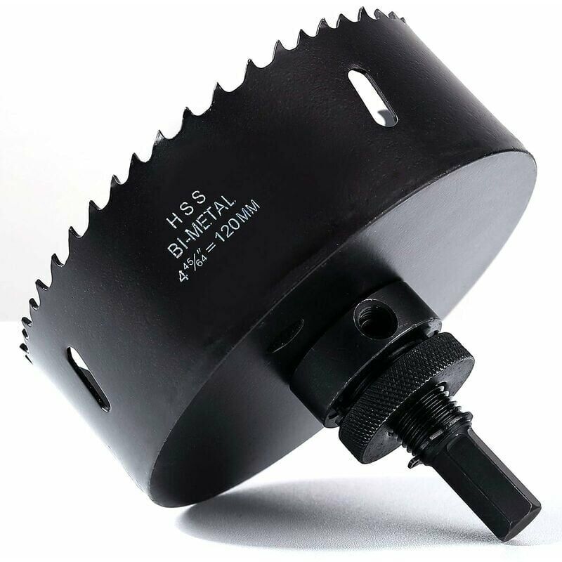Ayyqh - Scie Cloche Bi-Métal 120 mm, M42 hss Bimétallique Scie Trèpan avec Foret de Centrage pour Robuste Perceuse à Percer Guazhni