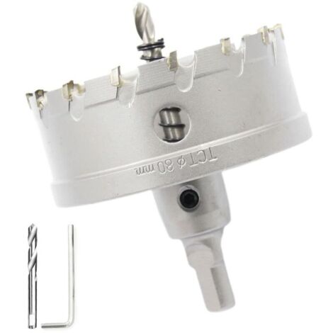 Scie cloche bimétallique en carbure 3-1/8"(80mm) robuste LAIWEI de qualité industrielle coupe trou en acier inoxydable
