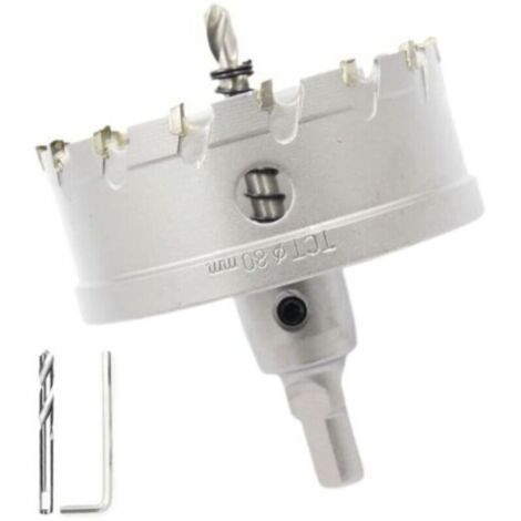 Scie cloche bimétallique en carbure 3-1/8"(80mm) robuste LAIWEI de qualité industrielle coupe trou en acier inoxydable