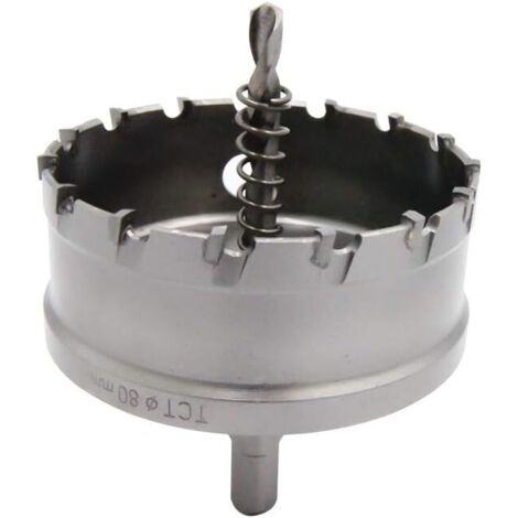 Scie cloche bimétallique en carbure robuste de qualité industrielle coupe trou en acier inoxydable 3-1/8"(80mm)
