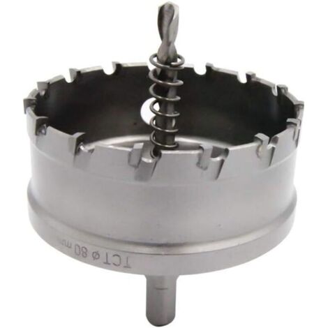 Scie cloche bimétallique en carbure robuste de qualité industrielle coupe trou en acier inoxydable 3-1/8"(80mm)