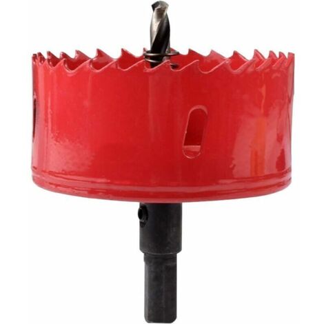 Scie cloche bimétallique M42 HSS 110 mm pour fer, aluminium, bois, plaques de plâtre, tuyaux, plastique et panneaux de fibres