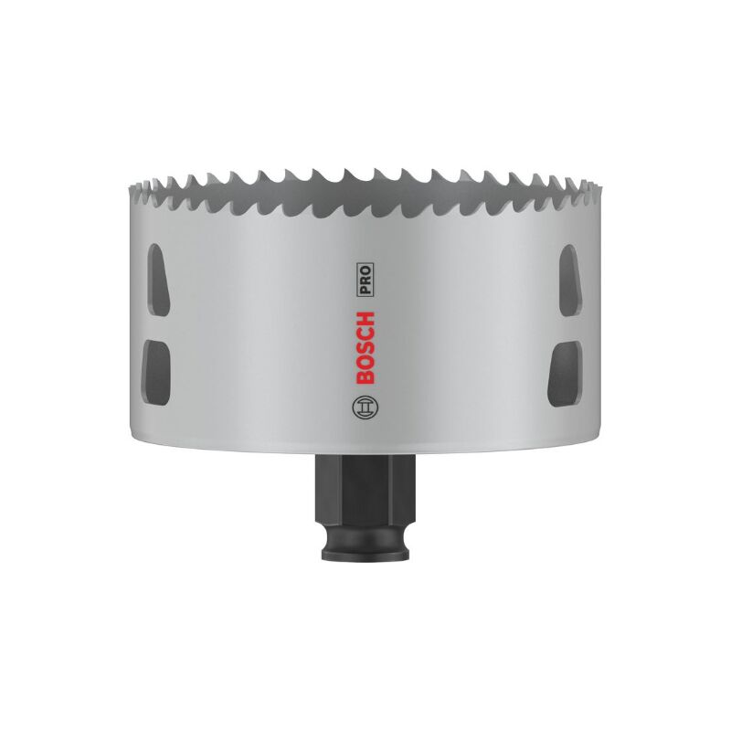 Bosch - 1x Crown Saw pro Multi Material Power Change Plus (pour bois tendre, plaques de plâtre, ø 92 mm, accessoires professionnels pour le perçage)