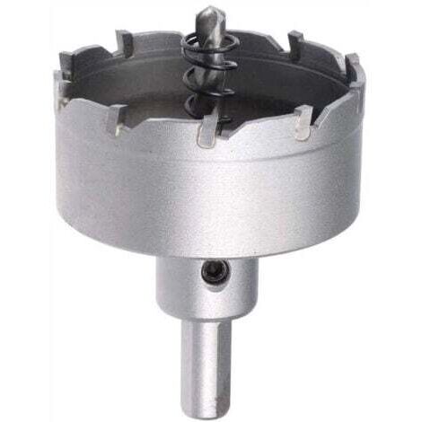 Scie Cloche Carbure Trépan Scie à Trou 60mm Diamètre de Coupe pour 0.5mm-3mm Acier Inox 5mm Métal Feuille