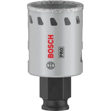 Scie cloche diamant 35 mm – Pour percer carreaux, pierre et verre – Grains de diamant haute qualité – Compatible mandrin Bosch Power Change Plus