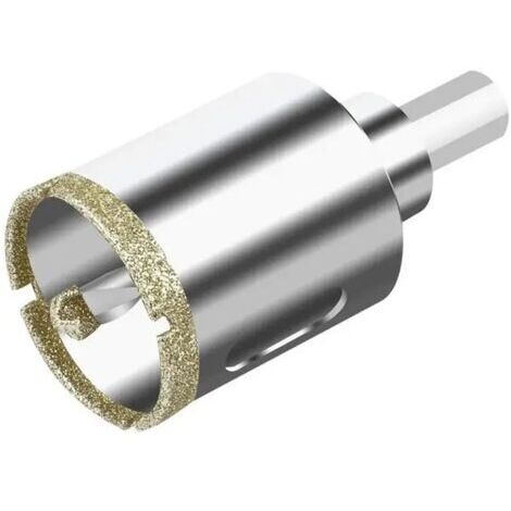 Scie cloche diamantée de 40 mm avec foret de centrage, scie cloche diamantée pour carrelage, foret diamanté pour verre, carrelage, céramique, marbre, granit