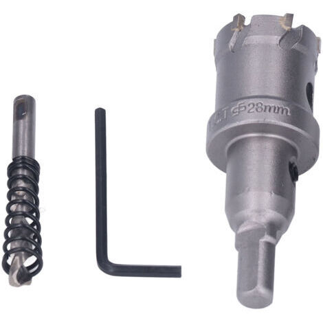 Scie Cloche en Carbure Foret Zestaw Foret épais Alliage Dur 45 Kit en Acier 28Mm Perceuse Foret Scies Cloche (28mm)