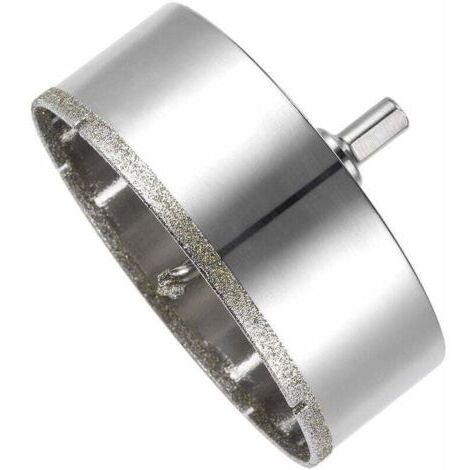 Scie cloche et trépan--Scie Cloche Diamant 110 mm, Foret Diamant avec Foret Guidage Central, Scie Cloche Carrelage avec Revêtement de Surface en Diamant pour Coupe de Verre, Carrelage, Céramique, Marb