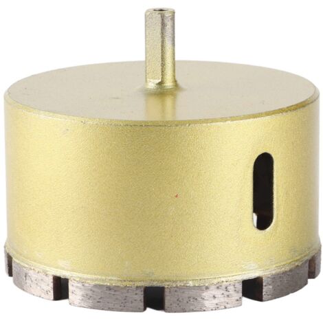 Scie Cloche pour Marbre, Foret Ouvre-verre en Céramique pour Pierre, Scie Cloche pour Carrelage 90 Mm, 100 Mm avec Poignée Triangulaire, Fente D'élimination des Copeaux, Eau de