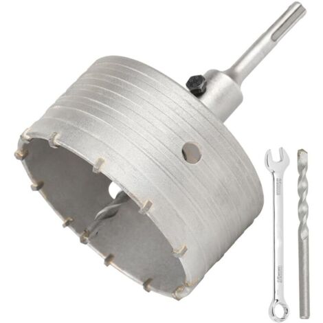 Scie Cloche Trépan Beton Ø 115mm Avec Adaptateur SDS Plus 110 mm,Carotteuse Beton,Scie Trépan Pour Percer Des Trous Dans Les Murs En Blocs
