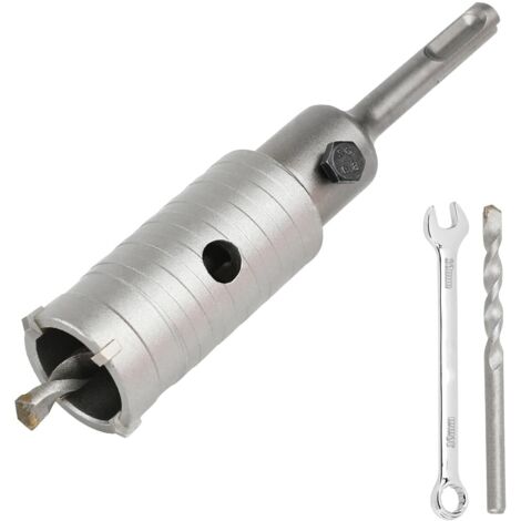 Scie Cloche Trépan Beton Ø 35mm Avec Adaptateur SDS Plus 110 mm,Carotteuse Beton,Scie Trépan Pour Percer Des Trous Dans Les Murs En Blocs
