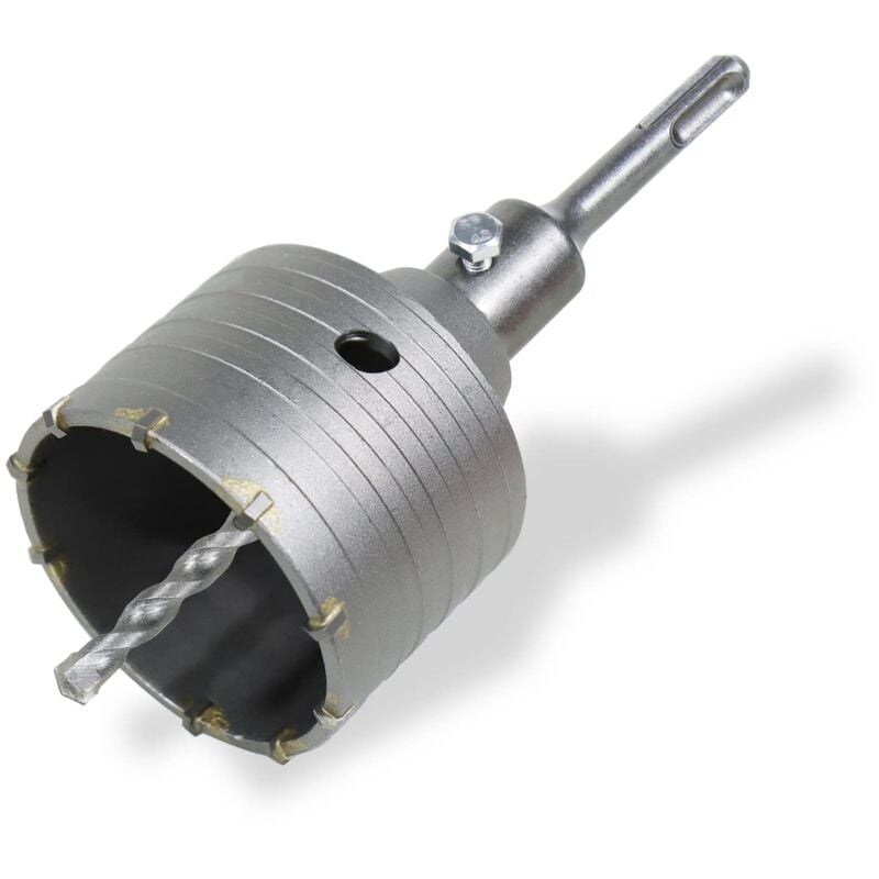 Beijiyi - Scie cloche trépan brique 80mm scie cloch trépan béton Couronne de forage 8x110mm avec adaptateur sds plus pour maçonnerie et béton