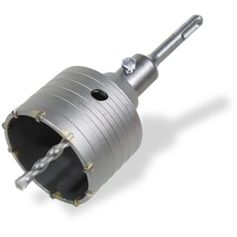 Scie cloche trépan brique 80mm scie cloch trépan béton Couronne de forage 8x110mm avec adaptateur SDS plus pour maçonnerie et béton