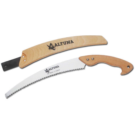 Scie Courbée 330mm Dent Japonaise avec Manche Bois et Coffret ALTUNA 29601