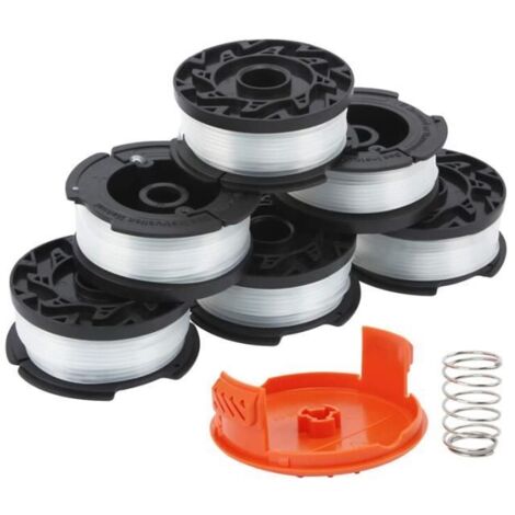 Scie, couvercle de bobine de remplacement pour tondeuse à gazon Black Decker, jeu de cordes de tonte - Recharges de fil de coupe