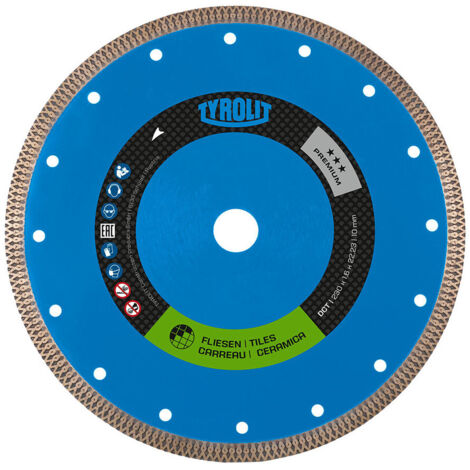 Scie diamantée continue 1A1R Ø115x1,2x22,23 DCT Tyrolit