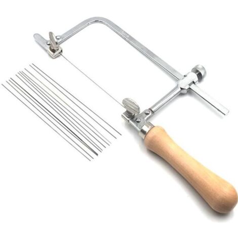 Scie égoïne - SODIAL - Ajustable Arc Bois - Manche de Bijoux - Cadre de Scie