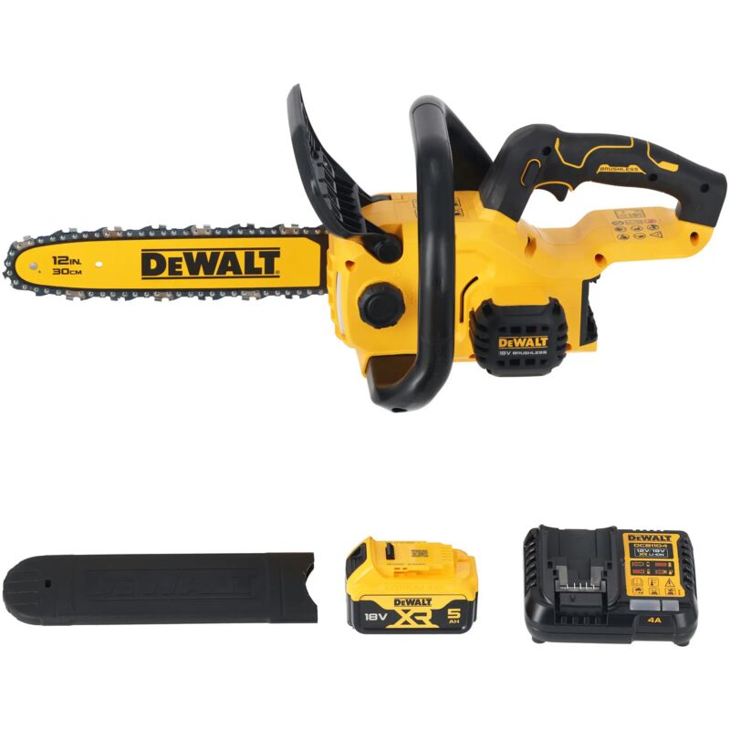 Tronçonneuse 30 cm Dewalt DCMCS565P1 QW XR 18V 5 Ah Li ion Brushless