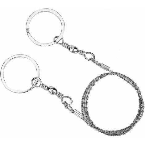 LINGHHANG Scie Fil Scie à fil de survie en acier inoxydable 68CM, Scie à fil d'extérieur portable