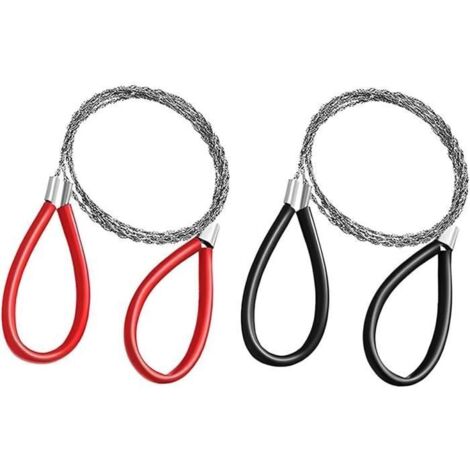 scie fil, scie de poche en acier inoxydable avec passants, petite maniable, rangement rapide, idéale pour l'extérieur, le camping,