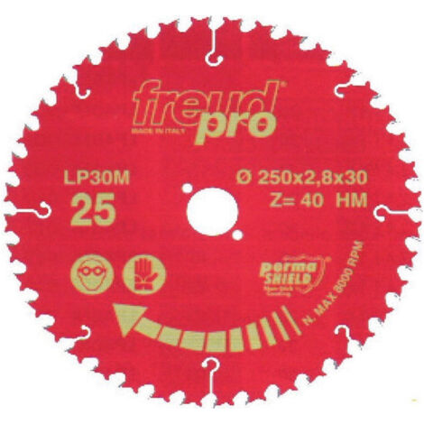 Scie Freud pour bois 250x30x40Z longitudinale/transversale