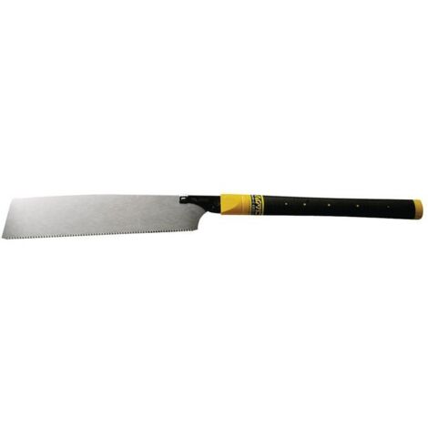 Scie japonaise 265 mm 16 dents par pouce – Poignée droite caoutchoutée – Pour coupes fines dans tous types de bois – Tajima Ag