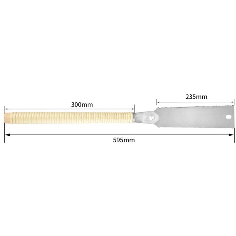 Scie passe-partout fine longueur de lame 235 mm L. totale 595 mm