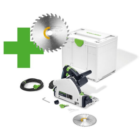 Scie plongeante 1200W Festool TS 55 F-Plus Master Edition + coffret Systainer SYS3 M 337 - FESTOOL - 577843