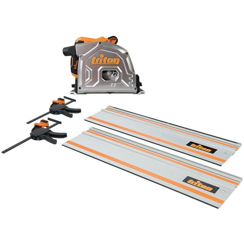 Scie plongeante avec rail de guidage, 185 mm, 1 400 w, 4 pcs TTS185KIT