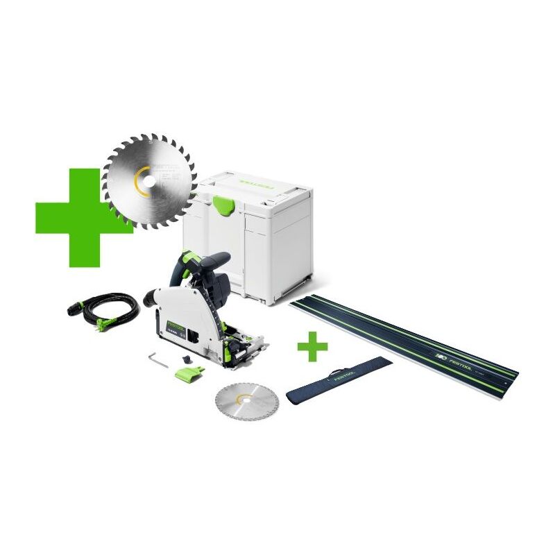 Scie plongeante Festool ts 60 K-Plus Master Edition + fs 1400/2 bl + fs-bag 1400 - 577847A