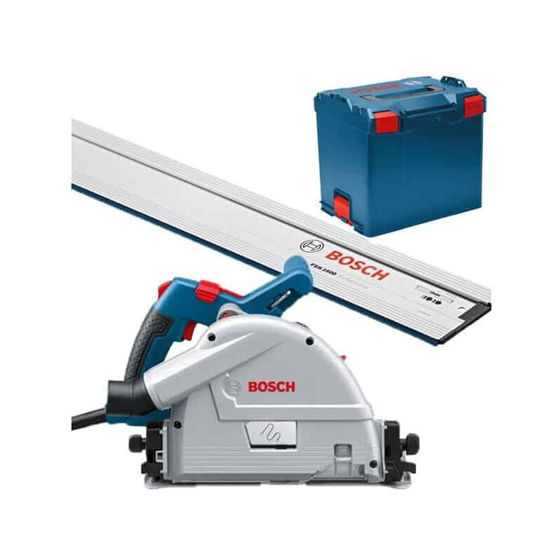 Scie plongeante gkt 55 gce Bosch avec Rail 140 cm - L-Boxx - 0615990M9D