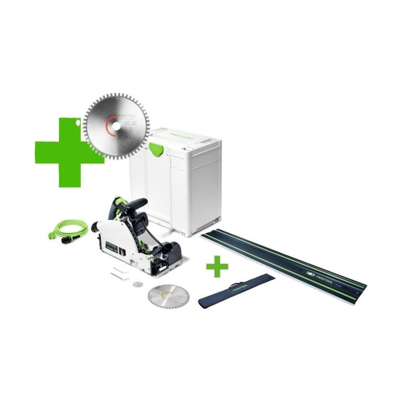 Scie plongeante inciseur Festool tsv 60 KEBQ-Plus Master Edition + fs 1400/2 bl + fs-bag 1400 - 578197A
