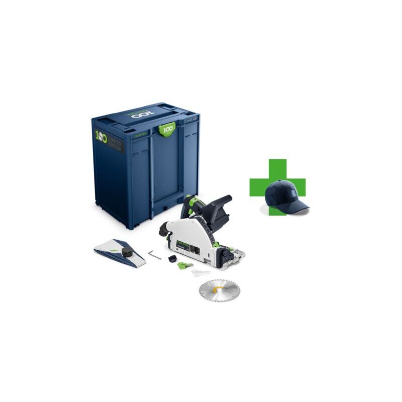 Scie plongeante sans fil tsc 55 KEB-Basic 100Y Limited Edition sans batterie ni chargeur dans Systainer 100 ans - Festool
