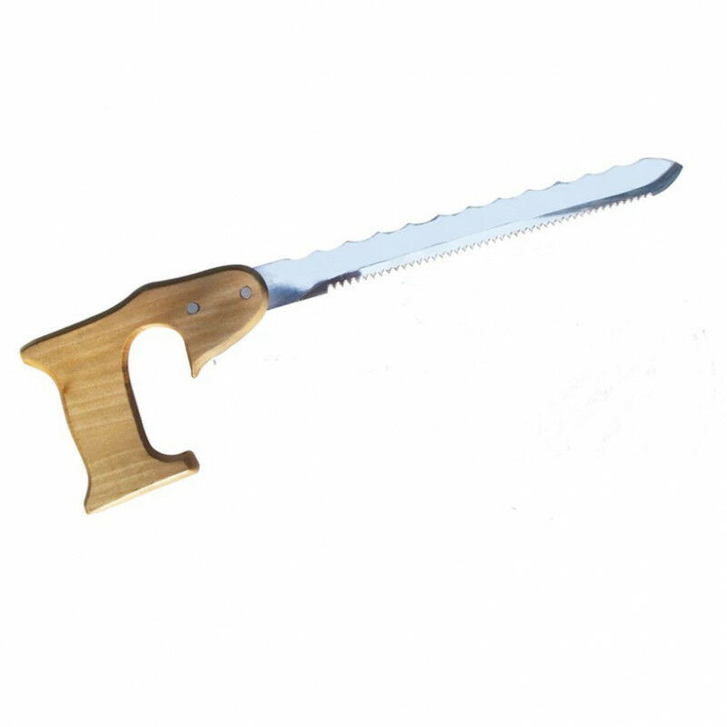 QEM - Scie pour isolant lame 28cm manche bois ergonomique haute qualité universel tous type d'isolants
