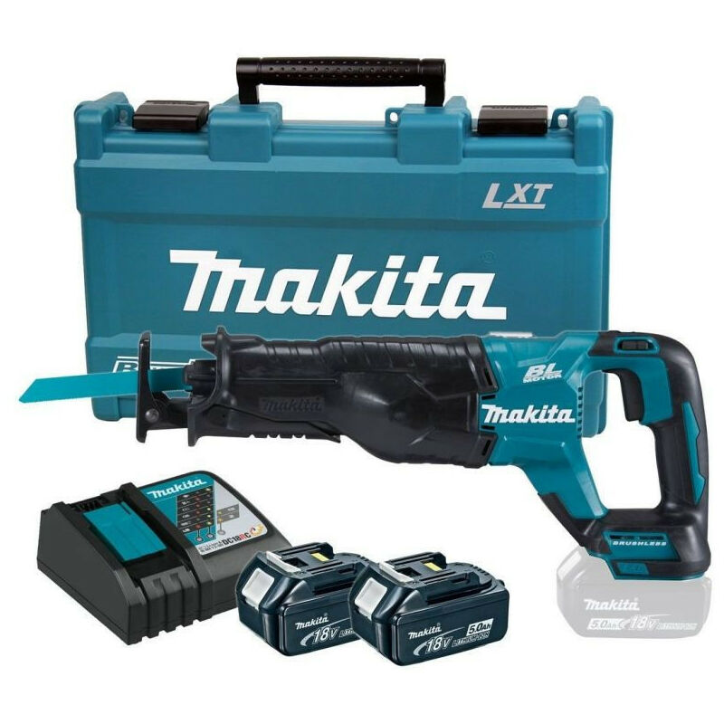 Scie sabre 18V lxt (2x5,0 Ah) dans valise synthétique Makita DJR187RTE