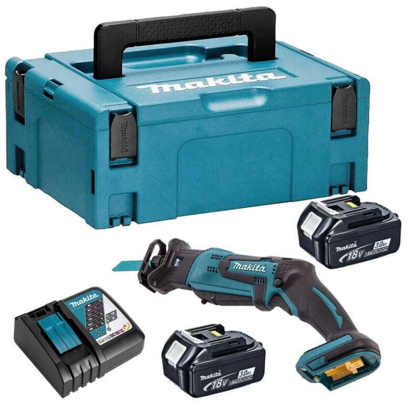 Scie sabre 18V lxt (2x3,0 Ah) dans coffret makpac Makita DJR183RFJ