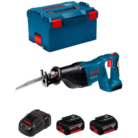 Scie sabre 18V GSA 18 V-LI C + 2 batteries ProCore 4Ah + chargeur en  coffret L-Boxx - BOSCH - 06016A500Q