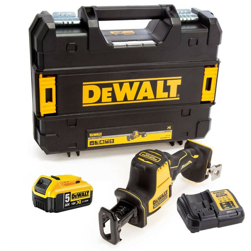 Scie Sabre compacte 18V XR (1x5,0 Ah) en TSTAK - DEWALT DCS369P1