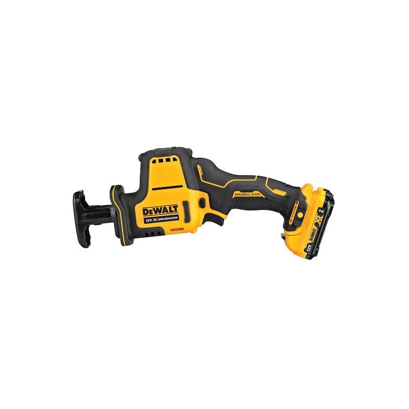 Scie sabre compacte 12V Dewalt DCS312D2-QW Brushless avec coffret et 2 batteries 2,0 Ah