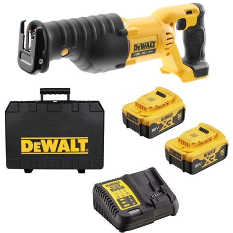 Scie sabre DeWALT DCS380P2 XR 18V 2x5Ah 2950 coups./min 300mm mallette