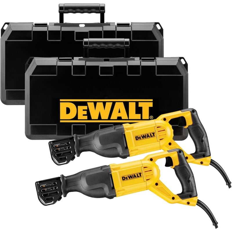 Scie à ruban 1.100 watts DWE305PKXL DeWalt - Pack de 2 dans une valise de transport