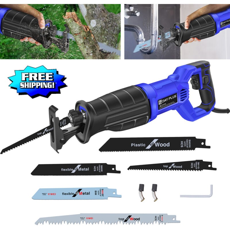 Scie sabre électrique 900W avec lame de scie sabre 5 pièces Professional Reciprosäge