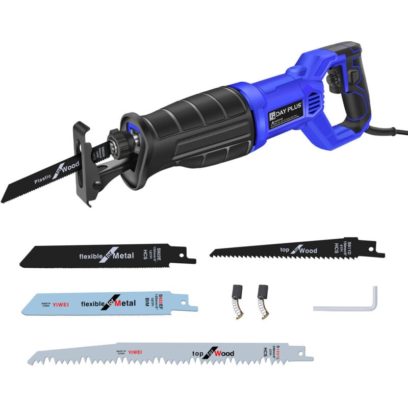 Scie sabre électrique Scie tigre électrique 900W avec 5 lames de scie