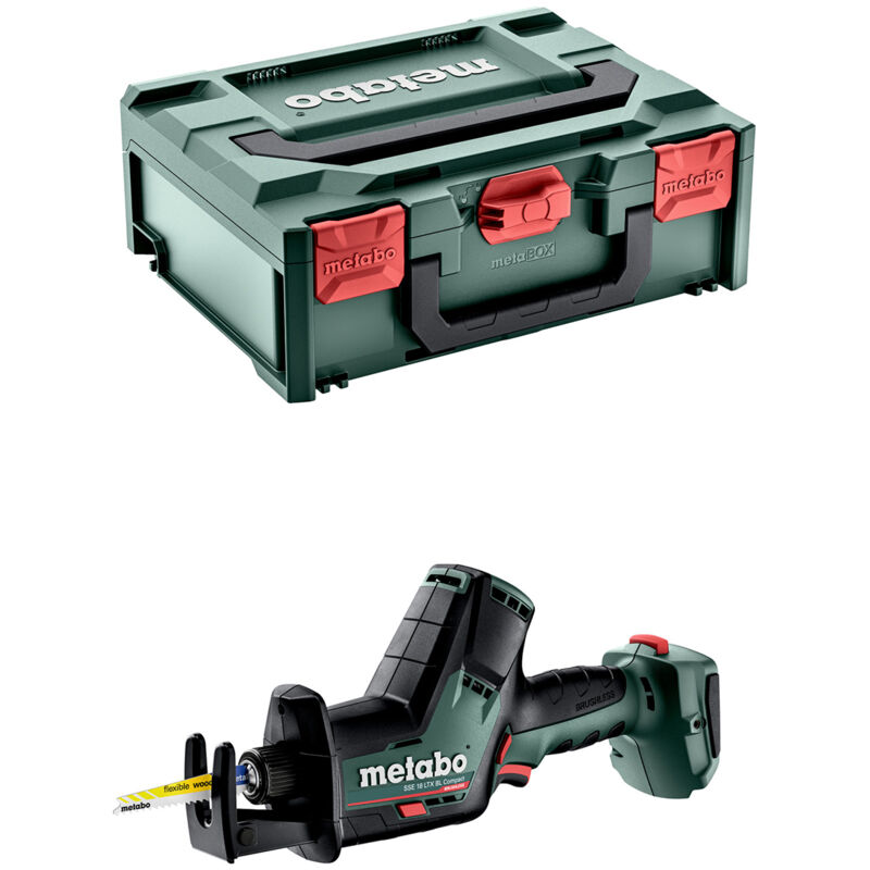 Scie sabre Metabo sse 18 ltx Compact 18V course lame 13mm produit seul avec coffret