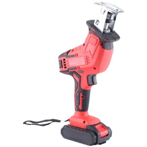 Scie sabre rechargeable légera : Batterie lithium-ion haute capacité – Outil de coupe polyvalent