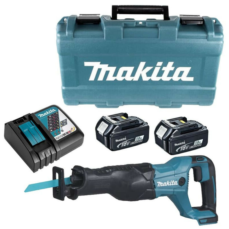 Scie sabre sans fil 18V lxt (2x3,0 Ah) dans coffret Makita DJR186RFE