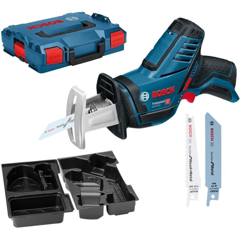 Scie sabre sans fil Bosch gsa 12V-14 Solo avec lame dans L-Boxx - 060164L905