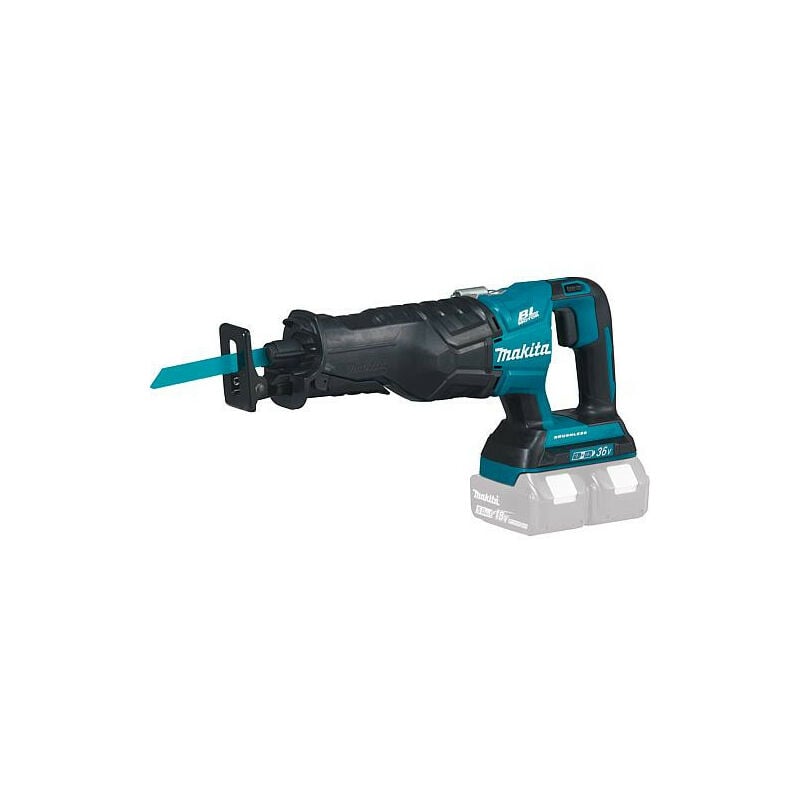 Scie sabre sans fil Makita DJR360ZK, 2x18V sans batterie ni chargeur