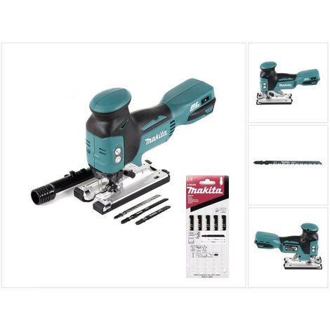 Scie sauteuse à course pendulaire Makita DJV 181 Z 18 V sans balais Solo + 11 lames de scie - sans batterie, sans chargeur